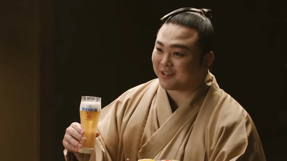 SUNTORY ザ・プレミアム・モルツ CM（炎鵬）